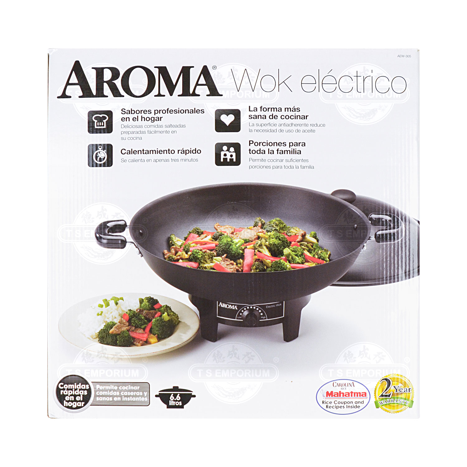 AROMA Electric Wok 7QT AEW305 Tak Shing Hong