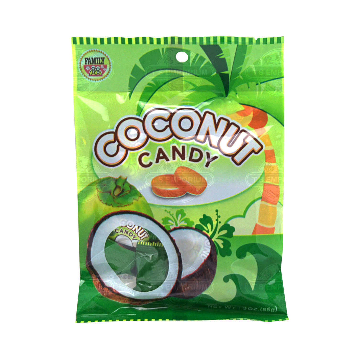 FAMILY Coconut Candy 85g - Tak Shing Hong