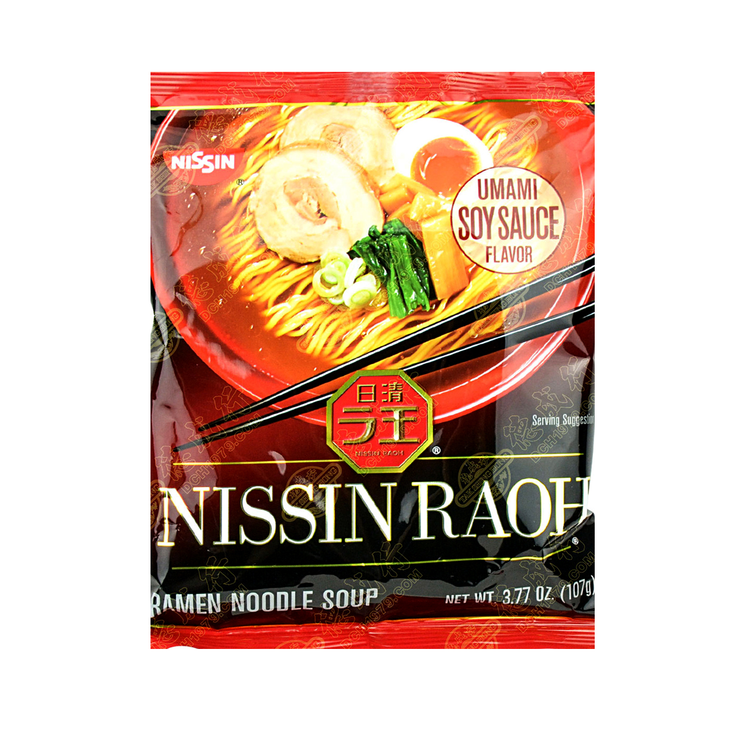 NISSIN RAOH Ramen Noodle Soup Soy Sauce Flavor 107g - Tak Shing Hong