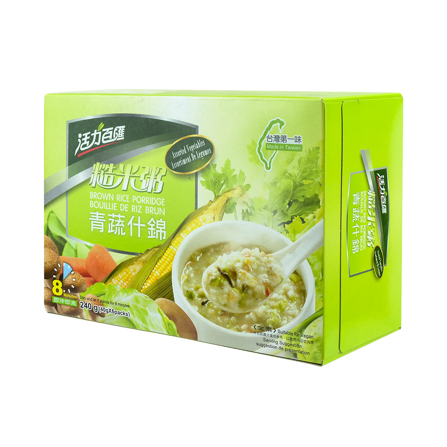 HEALTH STYLE Brown Rice Porridge with Assorted Vegetables (40g*6Packs ...