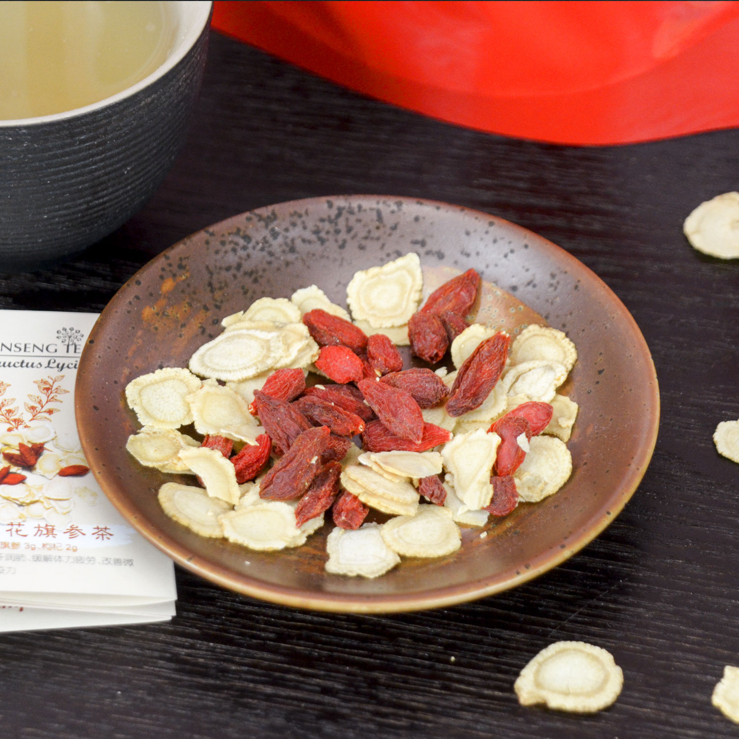 American Ginseng Tea With Goji Berry 5g*8 - Tak Shing Hong