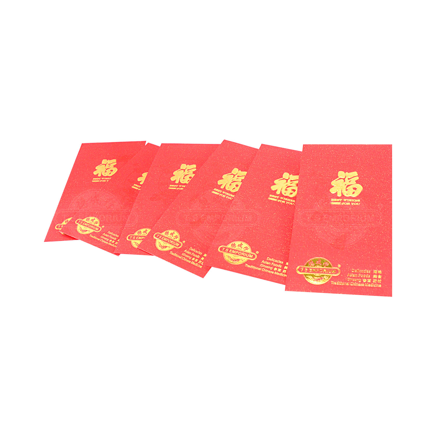 Red Envelope 福 (Fu) 9 x 16.5cm / 6pcs - Tak Shing Hong