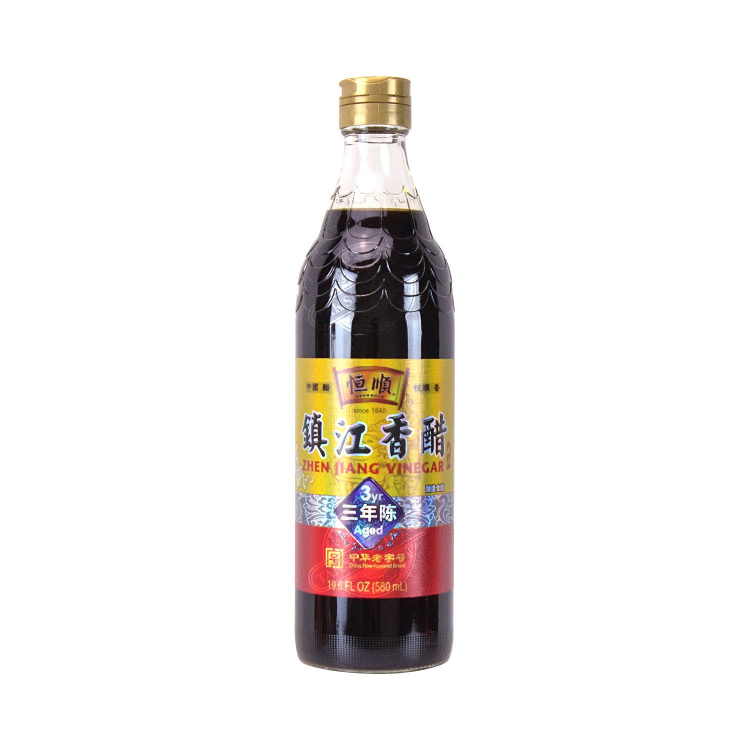 HENGSHUN Zhenjiang Vinegar 3yr Aged 580ml - Tak Shing Hong