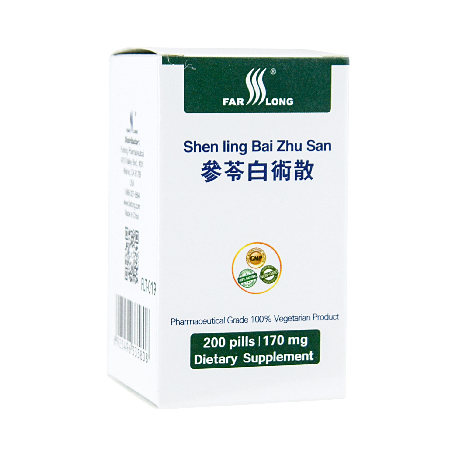 FARLONG Shen Ling Bai Zhu San Dietary Supplement 200 Pills - Tak Shing Hong