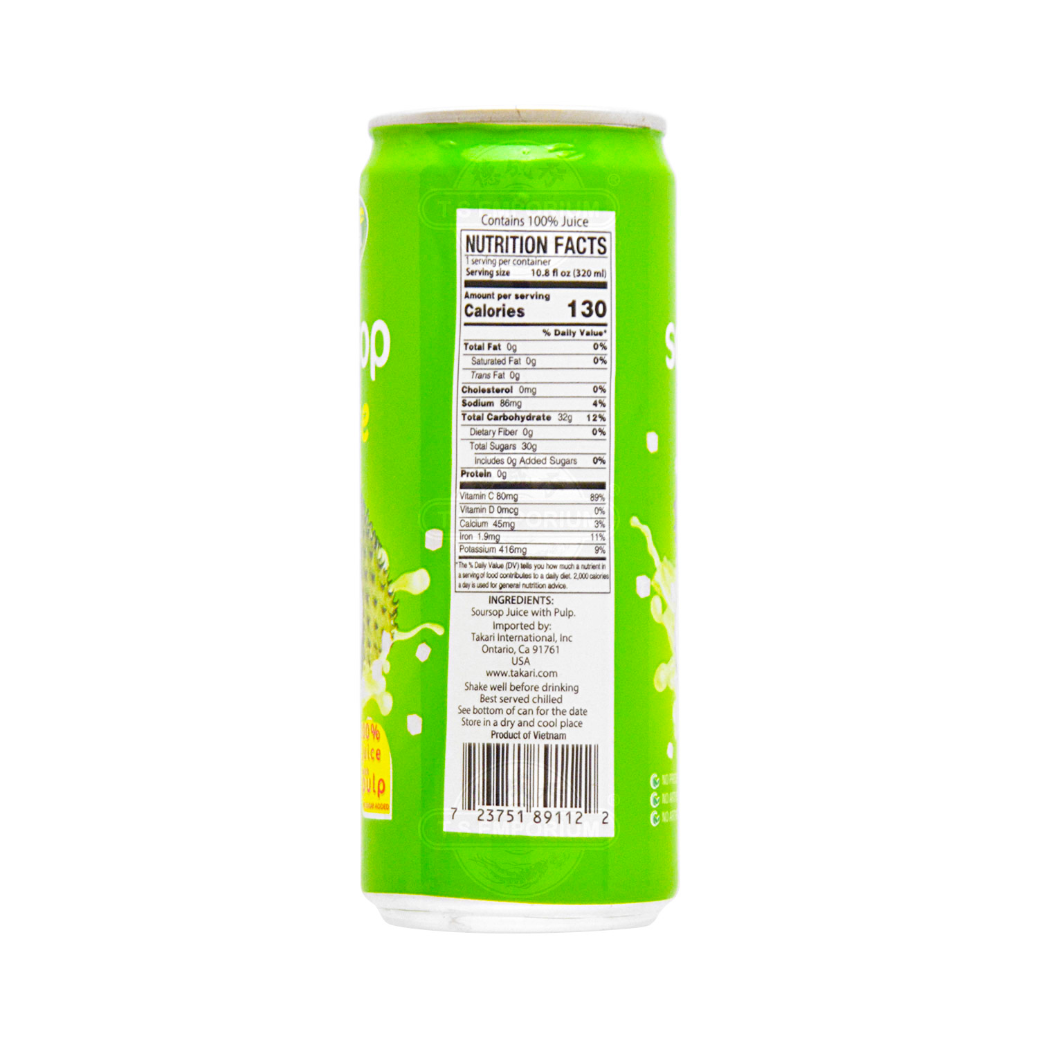 D NATURAL Soursop Juice 320ml - Tak Shing Hong