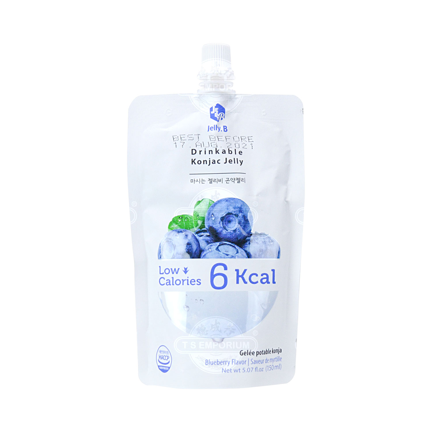 JELLY B Drinkable Konjac Jelly Blueberry Flavor - Tak Shing Hong