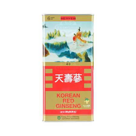 韩国天寿参高丽参(红参) 6年根-天40 (8兩) 300g - 美国德成行