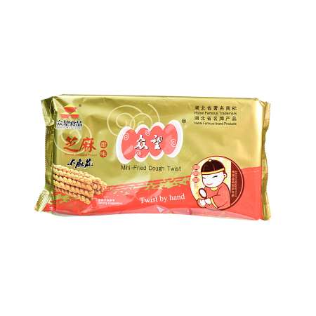 ZHONG WANG Mini-Fried Dough Twist Sweet Sesame Flavor 250g - Tak Shing Hong